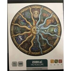 1000 Pc Puzzle Signs Of The Zodiac Horoscope Beautiful Colorful With Poster